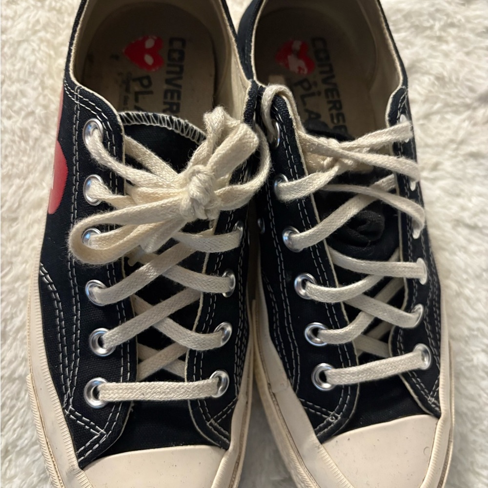 Converse Black and White Canvas Sneakers Classic Design